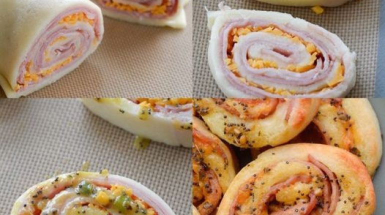 Keto Ham and Cheese Rolls