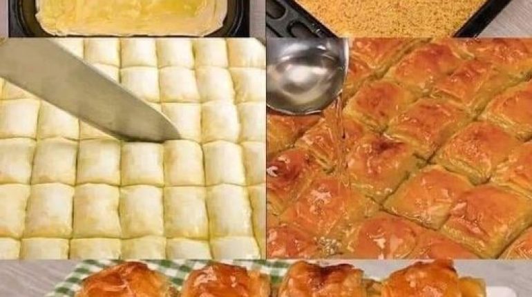 Baklava with walnuts