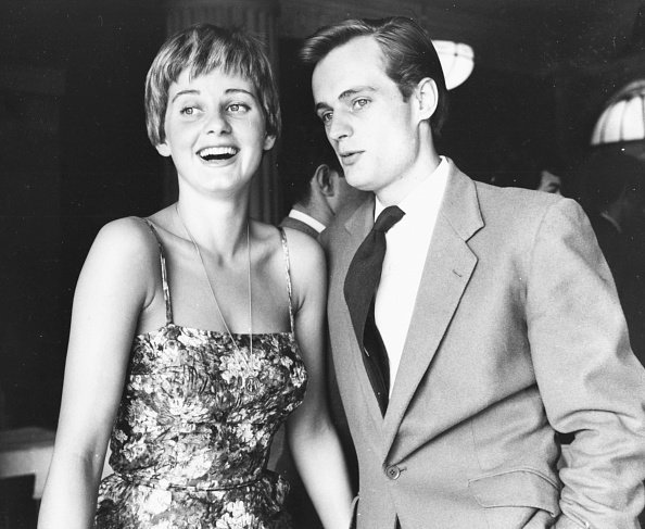 Jill Ireland (1936-1990) and David McCallum together at an event in 1958 | Photo: Getty Images